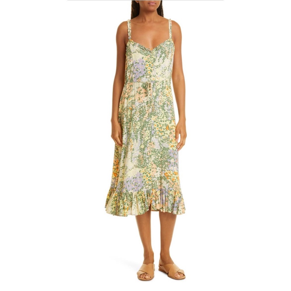 Adalyn Floral Drawstring Dress